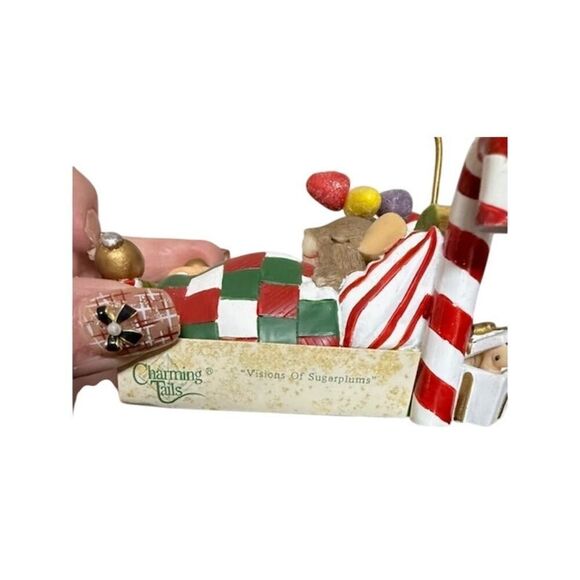 CharmingTails Fitz and Floyd 87/125 Visions of Sugar Plums 2002 - Picture 6 of 7